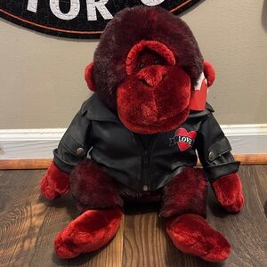 Valentines Monkey with leather jacket